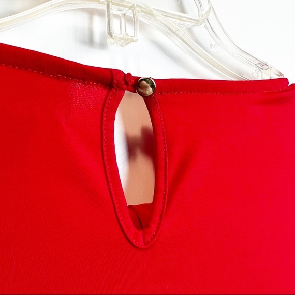 Liz Claiborne - Red Career Blouse‎ - Sz. M - Picture 6 of 7